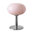thumbnail image 1 of Bedside Table Lamp, Elegant Iron Base Cute Shape Nightstand Lamp  for Bedroom Button Switch Pink, 1 of 8