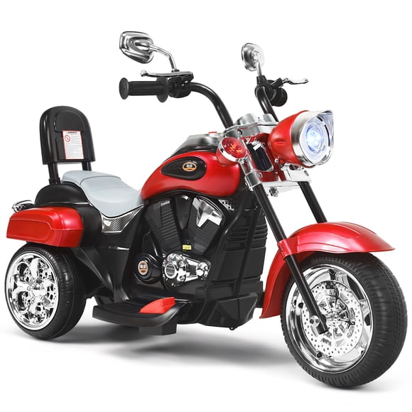 Costway 3 Wheel Harley Style Kids Ride On Motorcycle 12V Battery Powered Electric Toy