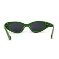 thumbnail image 2 of Women Classy Thick Temple Mod Cat Eye Plastic Sunglasses Green Black, 2 of 4