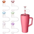 thumbnail image 4 of AKEGAMN 12mm Cover Cap For 30&40 Oz Masonry Reusable Silicone Topper Protector Lid With Cute Mix Colors, 4 of 9