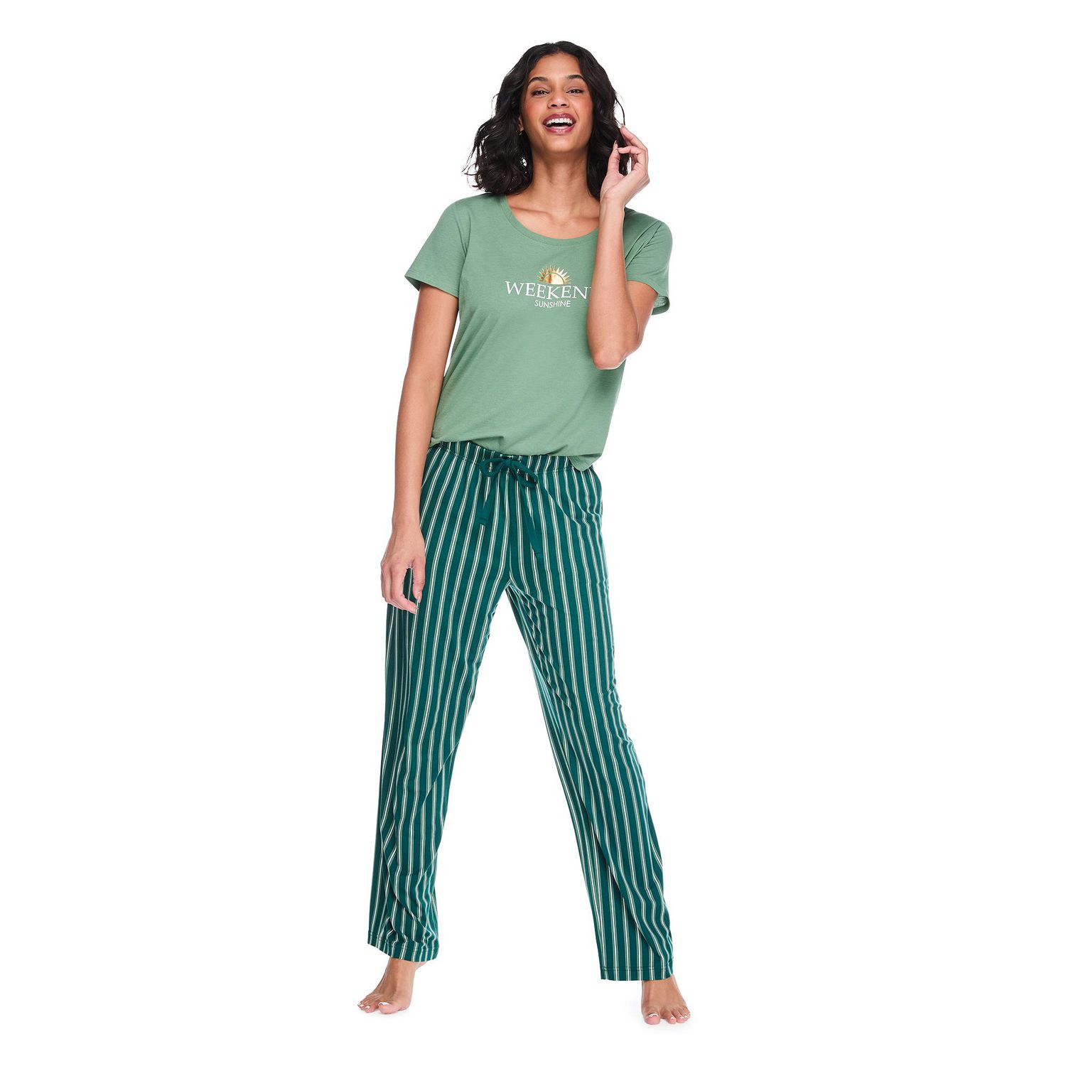 Pantalon de pyjama à effet peau pêche George pour femmes