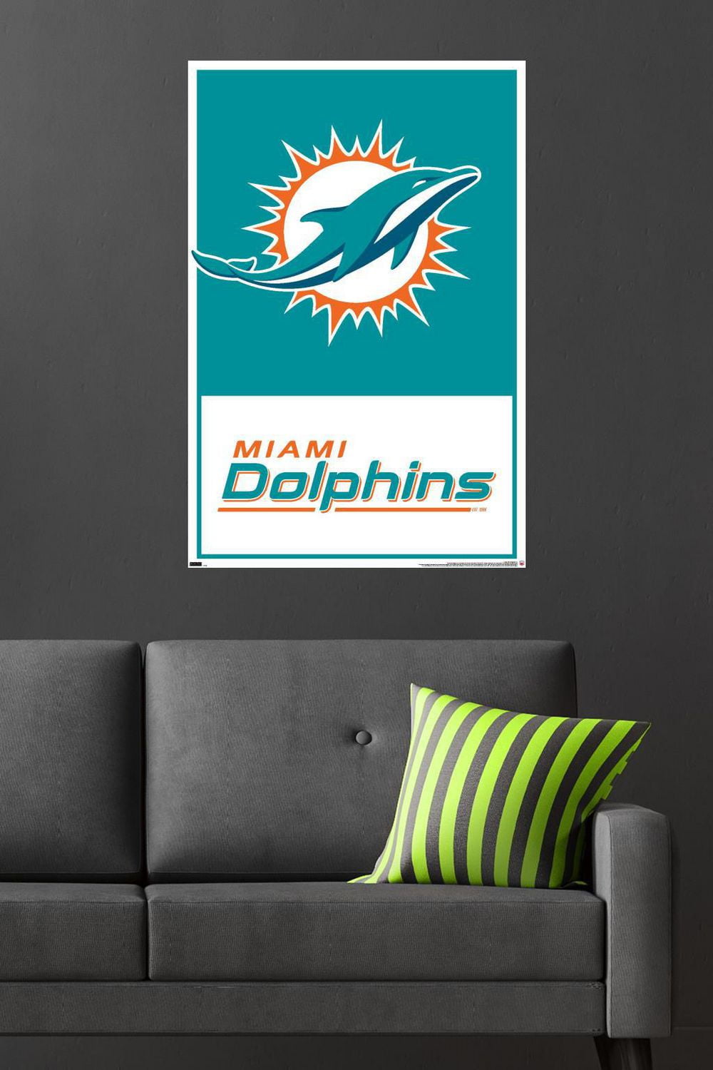 NFL Miami Dolphins - Logo 21 Wall Poster, 22.375" x 34"