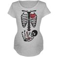 thumbnail image 1 of Halloween Baby Skeleton Maternity Soft T Shirt, 1 of 1