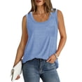 thumbnail image 5 of Liquidation d'Économies! Hauts Grande Taille pour Femmes, Hauts d'Été à Manches Courtes pour Femmes, T-shirt à Manches Courtes Uni Col Rond pour Femmes, 5 of 5