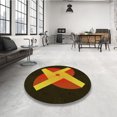thumbnail image 4 of Ahgly Company Tapis Rectangulaire Lavable en Machine Intérieur Rouge Nuit, 5 Pieds x 8 Pieds, 4 of 7