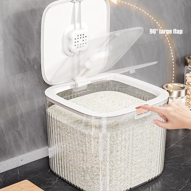 Vadktai Flour Container - Rice Container Storage Food Grain Container Bins Household for Kitchen Pantry Organization