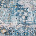 thumbnail image 2 of Tapis tissé bleu et crème Tommin, 2 of 7