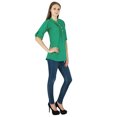 thumbnail image 4 of Robe Haut Boho Unie Tenue Décontractée Tunique Vêtements pour Femmes Coton Robe d'Été, 4 of 4