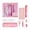 Rose, variante sur PEONAVET Papeterie pour Étudiants Enfants Amusante : Ensemble de 24 Pcs - Ensemble de Pièces, 4 Crayons, 12 Stylos de Couleur, une Colle, une Gomme, une Règle de 15 cm, une Paire de Ciseaux, un Taille-Crayon