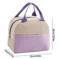 thumbnail image 5 of Vaidha Corduroy Insulation Bag Color Matching Thickened Water Proof Portable Lunch Bag Ice Pack Lunch Box Bag, 5 of 5