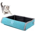 thumbnail image 1 of Portable Cat Travel Litter Box with Lid, Collapsible Car Cat Litter Box Waterproof and Easy to Clean, 1 of 1