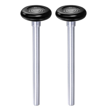 Unique Bargains 2 Paquets Rouleaux de Porte de Garage en Nylon de 1,8 Pieds pour Rail de 2 Pieds, Roues de Porte de Garage à Tige de 6,5 Pieds, Roulement 6200zz 8 Billes, Noir