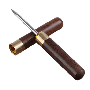 Stainless Steel Ice Picks with Wooden Handle and Safety Cover Kitchen Tool Bartender Tool Bar Accessories