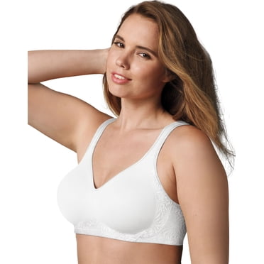 Playtex 18 Hour Women`s Seamless Smoothing Wirefree Bra, 36D, White