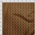 thumbnail image 4 of oneOone Viscose Jersey Brown Fabric Geometric Craft Projects Decor Fabric Printed By The Yard 60 Inch Wide, 4 of 5