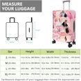 thumbnail image 2 of Travel Luggage Cover Suitcase Protector Fits 18-32 Inch Luggage Wheel Covers Patterned Travel Related Items Flower Luggage Protector Elastic Luggage Anti-scratch Suitcase Cover S, 2 of 5