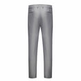 thumbnail image 3 of Yuyuzo Mens Plus Size Business Pants Staight Leg Formal Work Suit Pants Solid Color Mid Waist Trousers, 3 of 3