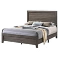 thumbnail image 1 of Rustic Queen Sized Bed in Gray Wood, 1 of 2