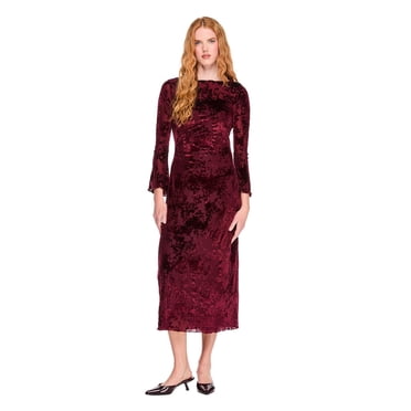 George Women's Burnout Velvet Maxi Dress