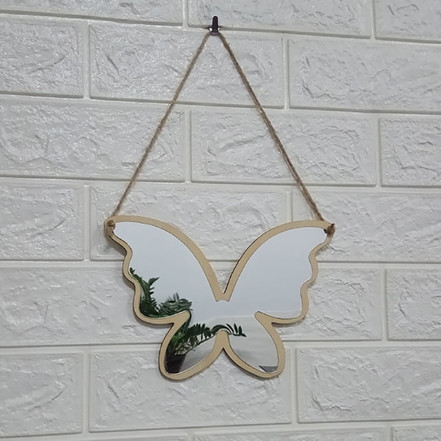 Vaidha Wood Acrylic Mirror Wall Camera Props Wall Decoration H