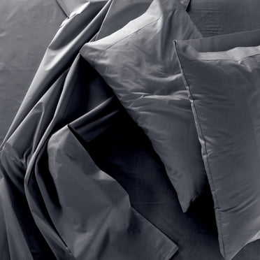 Bamboo Sheet Set, Hypoallergenic, Double Size, Dark Grey
