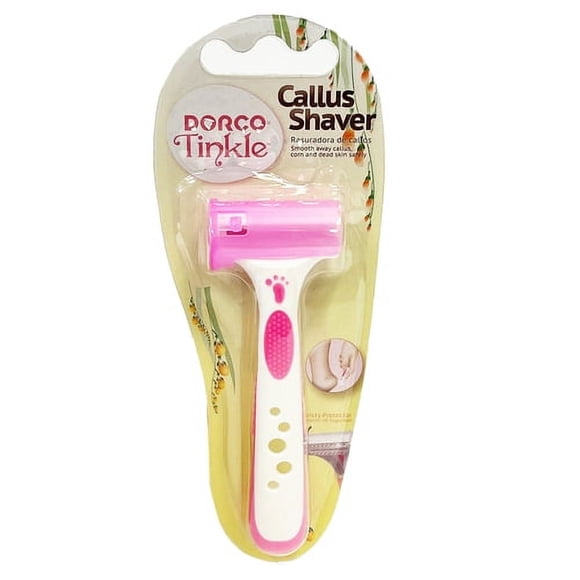 Dorco Callus Shaver Razor W/ Ergonomic No Slip Handle & Blade Safty Cover PINK