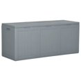 thumbnail image 1 of vidaXL Garden Storage Box 270L Grey PP Wood Look, 1 of 5