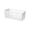 40-White, variant on White Plastic Storage Basket 28x13x11.5cm Rectangular Organizer Bin with Handles Stackable Ventilated