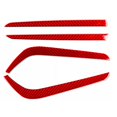 thumbnail image 4 of For Honda For CRV 2017-2021 Red Carbon Fiber Fog Light Eyelid Molding Trim Strip, 4 of 6