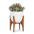 thumbnail image 2 of Grand Pot avec Support pour Plante en Bois, 2 of 4