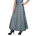 thumbnail image 3 of Moomaya Printed Rayon Skirt Wrap Style Plus Size Skirt Summer Wear Clothing, 3 of 6