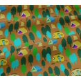thumbnail image 5 of oneOone Cotton Jersey Orange Fabric Camping Craft Projects Decor Fabric Printed By The Yard 58 Inch Wide, 5 of 5