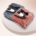 thumbnail image 2 of bedienty Heated Blanket Winter Soft 9 Gear Timing Adjustable Car Plug Of Upgraded -soft Flannel 2.5m gray 100*75, 2 of 6