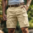 thumbnail image 1 of LIBRCLO Shorts Cargo pour Hommes avec Multiples Poches, Légers, Décontractés, de Plein Air, de Travail, pour la Randonnée et le Golf, 1 of 6