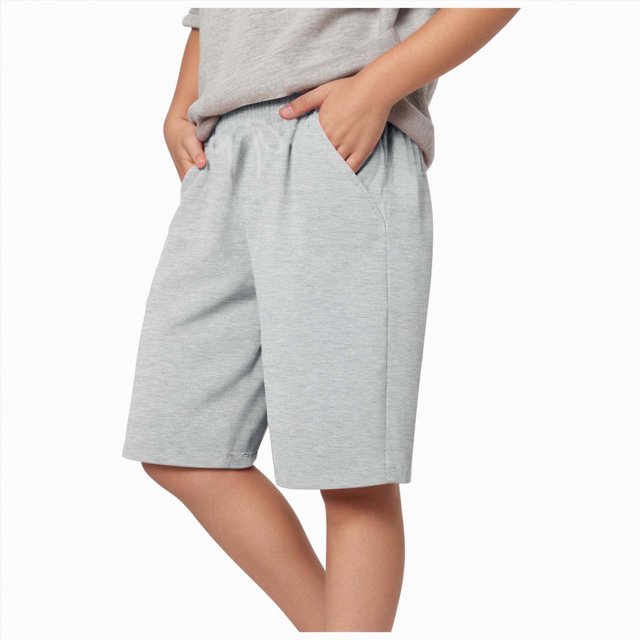 Kogui Shorts de Gym pour Garçons Shorts Cargo Légers pour Garçons Shorts à Cordon pour Enfant Shorts de Randonnée pour Enfants Taille 7-9 (Gris, 7-9 Ans)