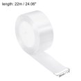 thumbnail image 2 of Unique Bargains 1.5 Inch Wide 24 Yards Satin Ribbon, Double Face Solid Crafts Roll for Party Home DIY Wrapping Decoration, White, 2 of 6