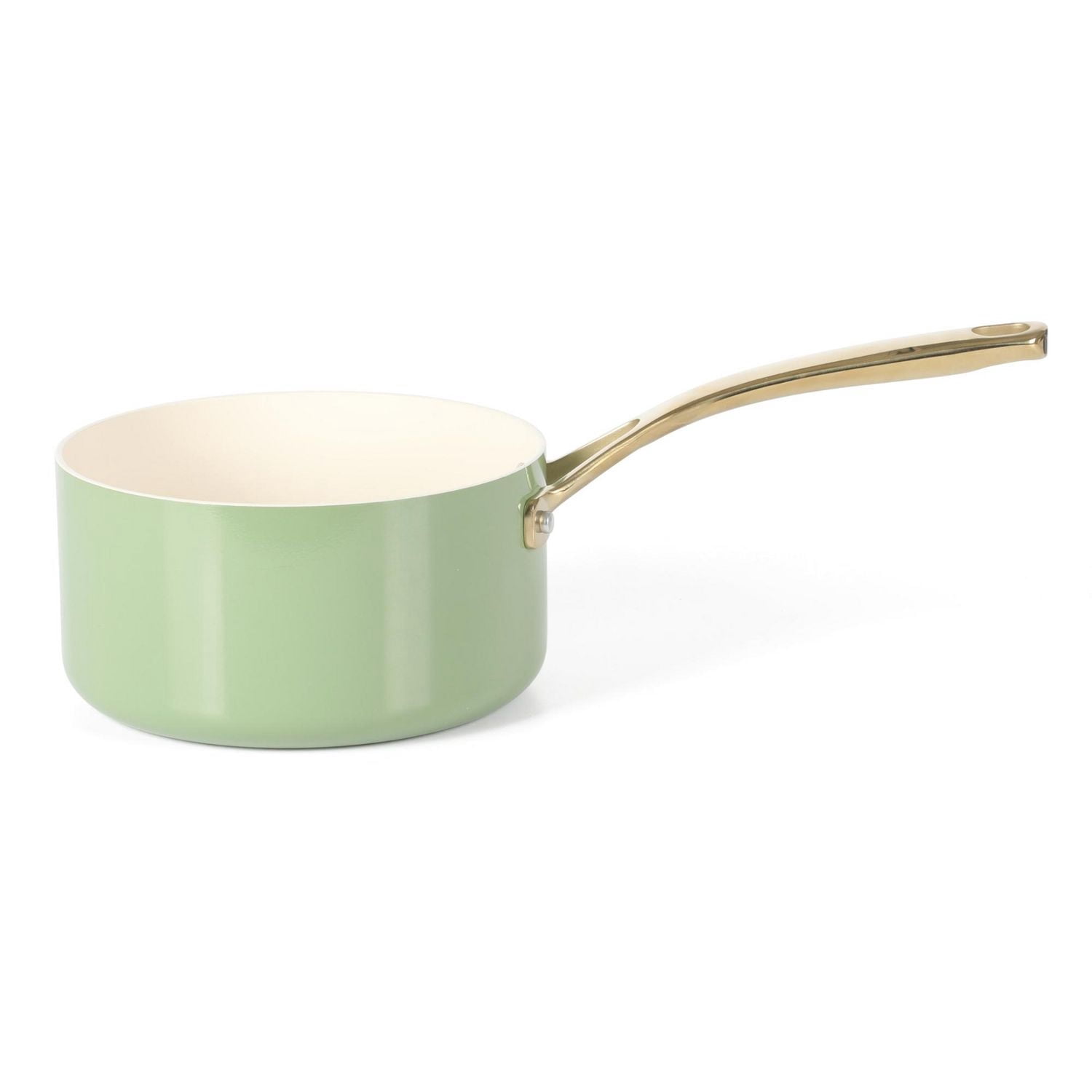Martha Stewart Galway Batterie de cuisine 10 pièces en aluminium avec couvercle en alun Sauge