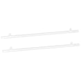 thumbnail image 1 of Unique Bargains PVC Poster Hanger Rail Poster Strip Bar 50cm/20inch Clear with Clips for Poster, Map, 2 Set, 1 of 5