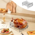 thumbnail image 4 of Tuitoonm Grille en Acier Inoxydable pour Rôtir Grille de Rôtissage Multi-Usage Grille à Côtes Facile à Nettoyer Lave-Vaisselle, 4 of 5