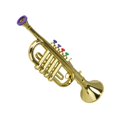 thumbnail image 1 of weibbin Plastic Trumpet Toy - Wind Instrument for Music Play, A, 1 of 6