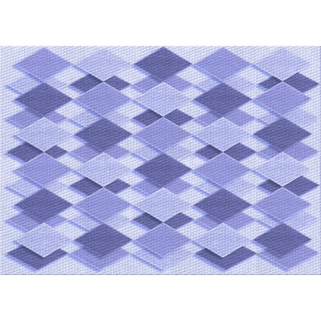 Ahgly Company Machine Washable Indoor Rectangle Transitional Periwinkle Purple Area Rugs, 2' x 5'
