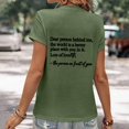 thumbnail image 4 of LUOGENLI T-shirts pour Femme pour Femmes Dames Mode Décontractée Couleur Unie Col Rond T-Shirt à Lettres Imprimées Manches Courtes Haut T-shirts pour Femmes T-Shirt Graphique Fête de la Saint-Patrick Vert G, 4 of 5