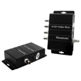 thumbnail image 1 of 4 Channel Video Splitter, 4 Channel CCTV Video Multiplexer,Video Splitter with Analog Color Quad Processor,2 * video splitter,Black, 1 of 8
