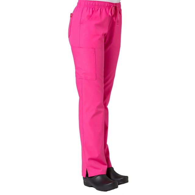 Red Panda Pantalon d'Uniforme Cargo pour Femmes à Taille Élastique