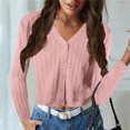 thumbnail image 1 of LOVZFMLL Cardigan pour Femmes Mode et Hiver Décontracté Manche Chandail Blouse Cardigan Uni, 1 of 8