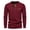 Wine1, variant on Jalioing Men's Corduroy Shirts Vintage Fashion Long Sleeve Button Crew Neck T Shirt Casual Pullover Tee with Pocket