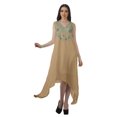 thumbnail image 1 of Moomaya Robe de Plage pour Femmes Sans Manches en Rayonne Unie à Ourlet Asymétrique pour Fête, 1 of 5
