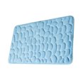 thumbnail image 3 of Hi,Fancy Embossed Bath Mat Quick-Drying Solid Color Shower Absorbent Bathroom Rug Large Kitchen Washroom Door Bathmat Kids Safety Light Blue 60x90cm, 3 of 6