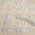 thumbnail image 1 of oneOone Cotton Flex Yellow Fabric Abstract Floral Sewing Craft Projects Fabric Prints By Yard 40 Inch Wide, 1 of 5