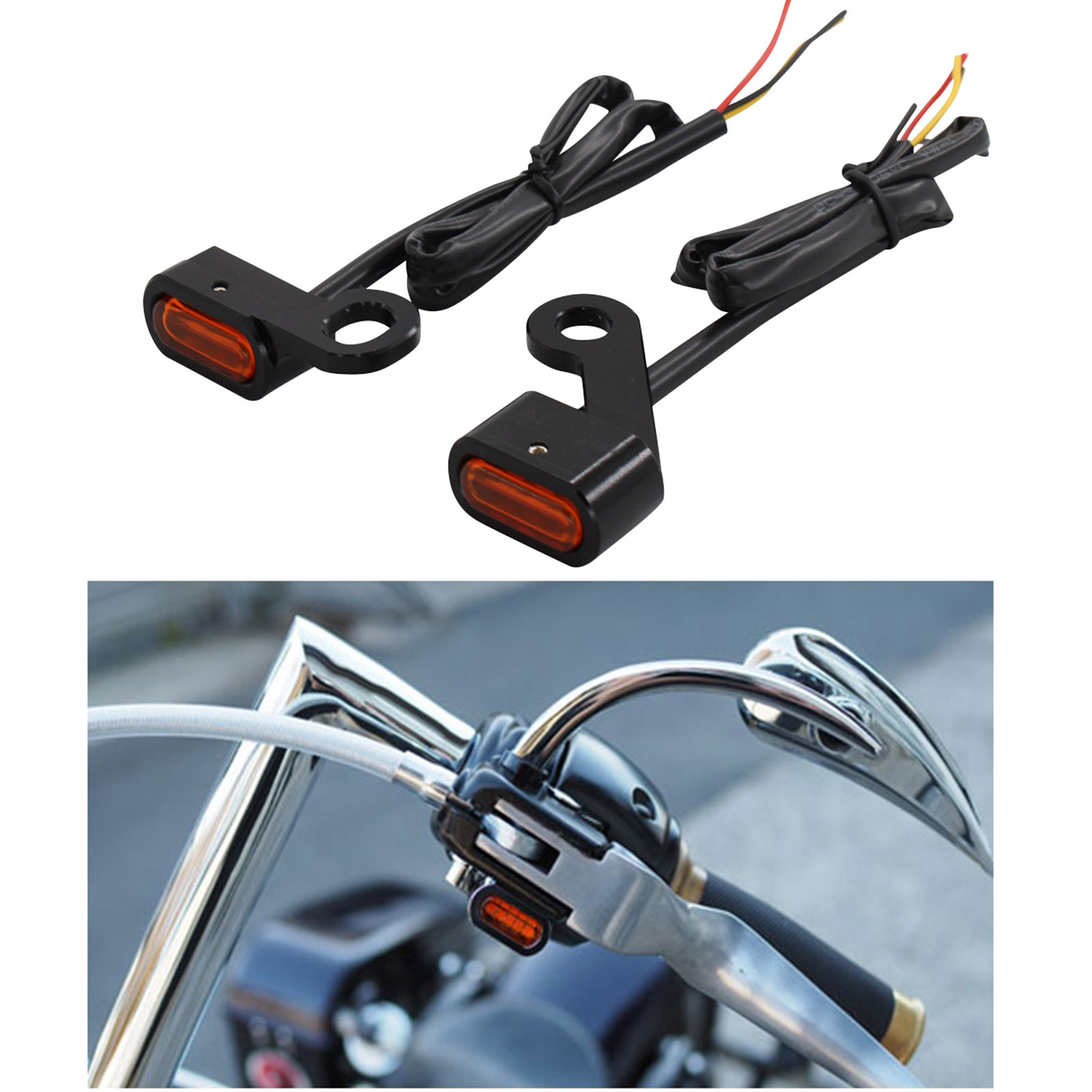 2 Pcs Indicateur Universel de Clignotant de Moto s